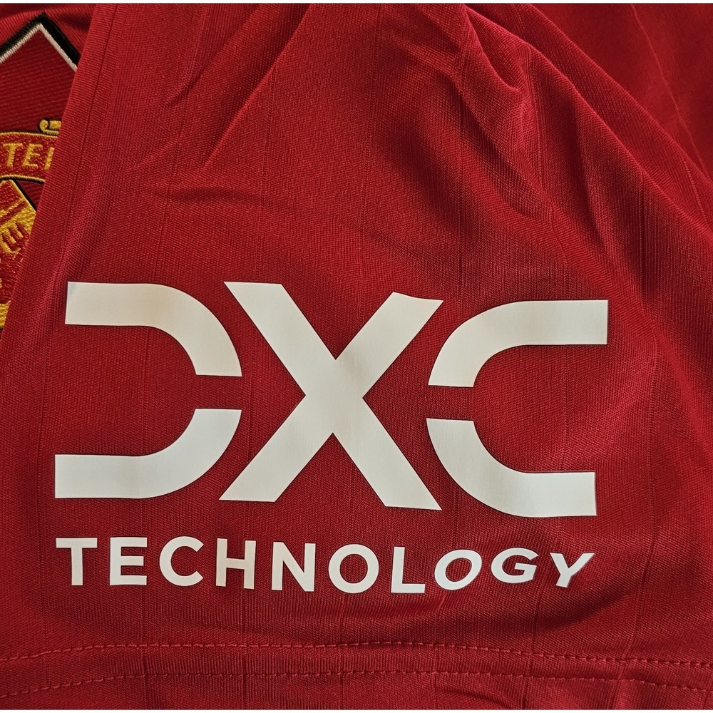 Adidas Manchester United 22 23 Home Soccer Mens Size XL H13881 Red Embroidered - Picture 3 of 7